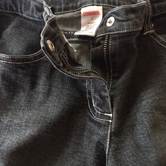 Gymboree 3 pc Imaginary Friends Panda Green Top & Black Denim Jeans & Pink Socks - Picture 7 of 10